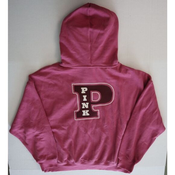 PINK x Victoria's Secret Large Ivy Fleece Campus Full Zip Hoodie/Sweatpants Set - Picture 3 of 16